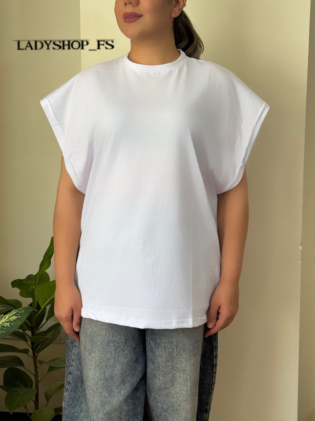 تیشرت تارزانی قواره دار زنانه سفید