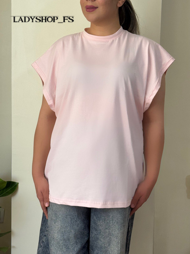 تیشرت تارزانی قواره دار زنانه صورتی